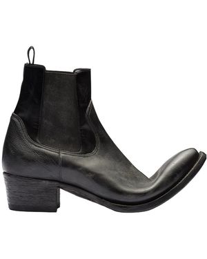 Prada Leather Booties - Black