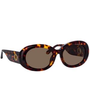 Linda Farrow Full Frame Sunglasses - White