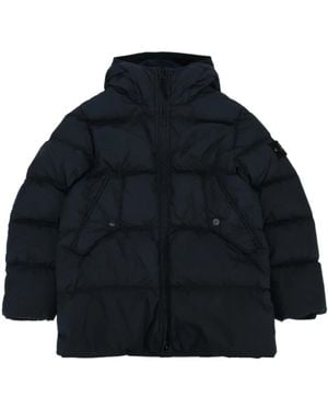 Stone Island Junior Short Parka - Blue