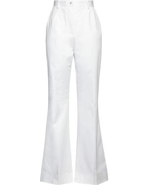 Dolce & Gabbana Solid-Colored Woven Pants - White