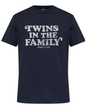 DSquared² Short Sleeve T-Shirt - Blue