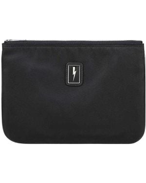 Neil Barrett Logo Shoulder Bag - Black