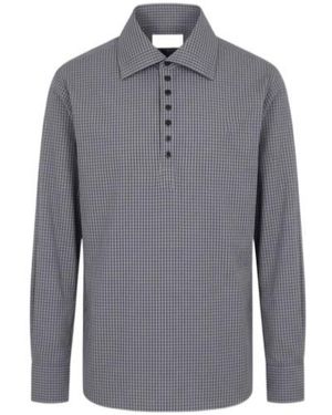 Dries Van Noten Single-Breasted Shirt - Blue