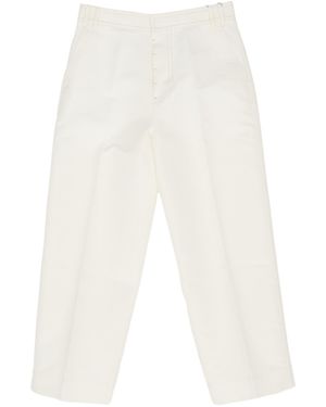 Ami Paris Pleated Trousers - White