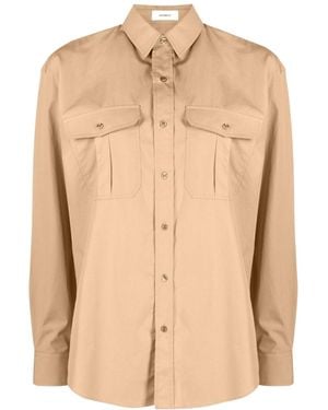 Wardrobe NYC Oversize Cotton Shirt - Natural
