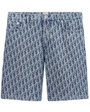 Dior Iviera Oblique Shorts - Blue