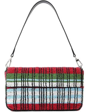 STAUD Beaded Shoulder Bag - White
