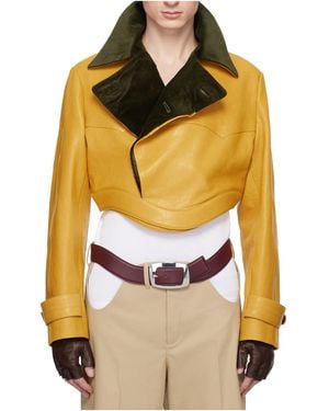 Jean Paul Gaultier Grained Lambskin Jacket - Metallic