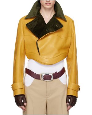 Jean Paul Gaultier Grained Lambskin Jacket - Metallic