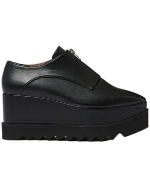 Stella McCartney Elyse Zipper Platforms - Black