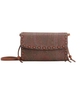 Etro Flap Shoulder Bag - Brown