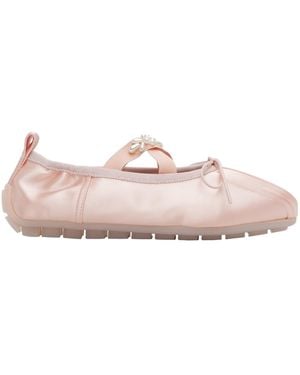 Simone Rocha Beaded Grip Ballet Shoes - Pink