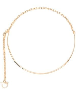 Ferragamo Chain Necklace - White