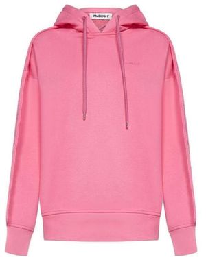 Ambush Embroidered Logo Hoodie - Pink