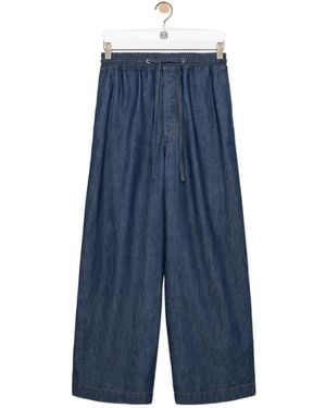 Loewe Straight Leg Pants - Blue