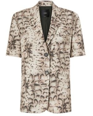 Pinko Brindisi Short-Sleeve Blazer - Multicolour