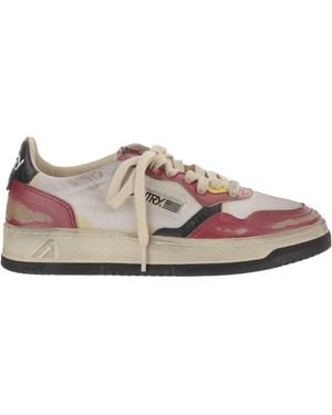 Autry Distressed Low-Top Trainers - Brown