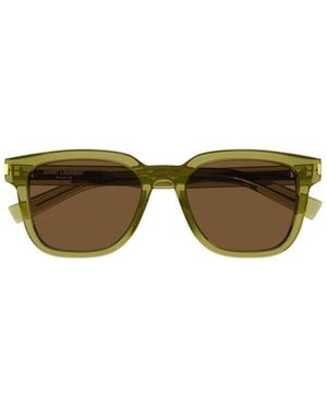 Saint Laurent Eyewear Square Frame Sunglasses - Multicolour