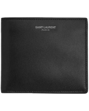 Saint Laurent East/West Bifold Wallet - Black
