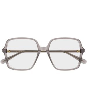 Gucci Eyewear Oversized Square Frame Glasses - White