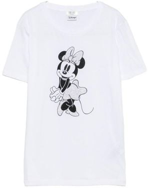 Liu Jo X Disney Rhinestone-Embellished T-Shirt - White