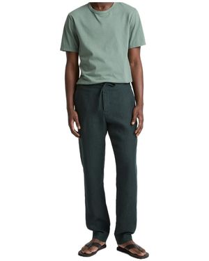 Vince Drawstring Casual Trousers - Green