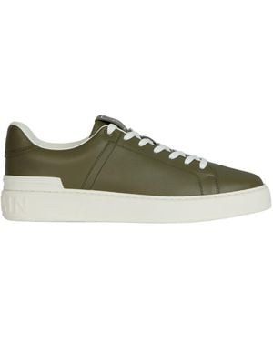 Balmain B Court Low-Top Trainers - Green