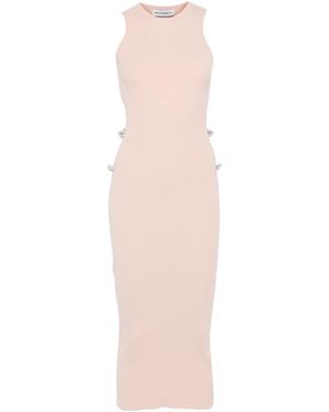 Mach & Mach Bow-Detail Dress - Pink