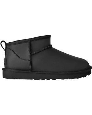 UGG Classic Ultra Mini Ankle Boots - Black