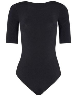 Wolford Half-Sleeve Bodysuit - Black