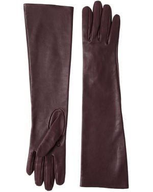 Brunello Cucinelli Long Leather Gloves - Purple