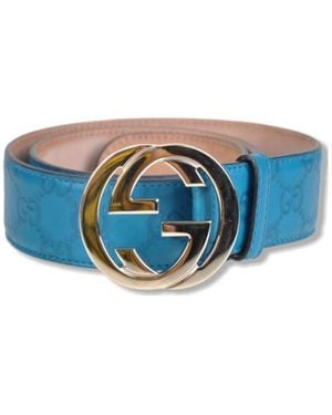 Gucci Double G Belt - Blue