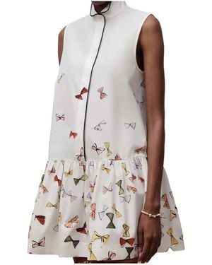 Dior Iviera Short Flared Dress - Natural
