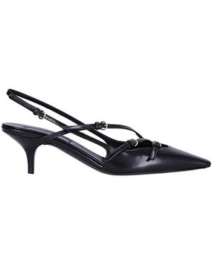 Miu Miu Open-Heeled Sandals - Blue