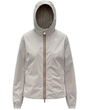 K-Way Reversible Zip-Up Hooded Jacket - Gray
