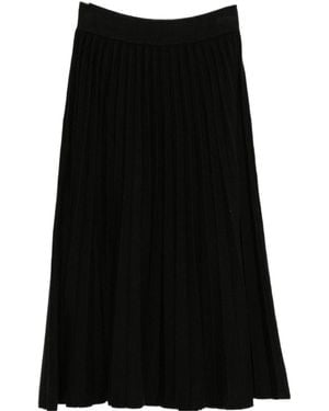 Blugirl Blumarine Pleated Midi Skirt - Black