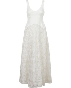 Jonathan Simkhai Corset-Style Midi Dress - White