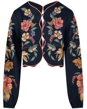 FARM Rio Long Sleeve Top - Blue