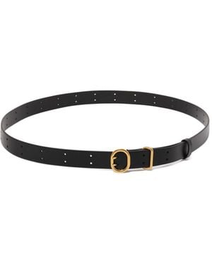 Jil Sander Leather Belt - White