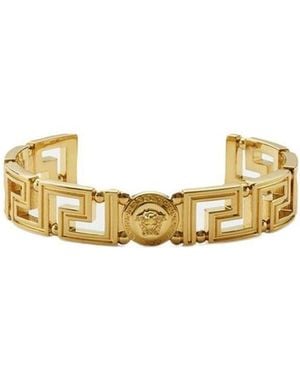 Versace Logo Detailed Bracelet - Metallic