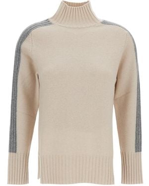 Lorena Antoniazzi High Neck Knitted Jumper - White