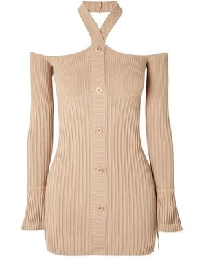 ANDREADAMO Slim-Fit Knitted Top - Natural