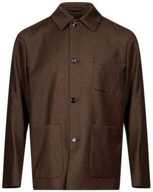 Lardini Single-Breasted Tailored Jacket - Brown