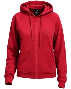 ARMANI EXCHANGE Zipper Sweatshirt - Red