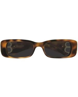 Balenciaga Eyewear Rectangular Frame Sunglasses - White