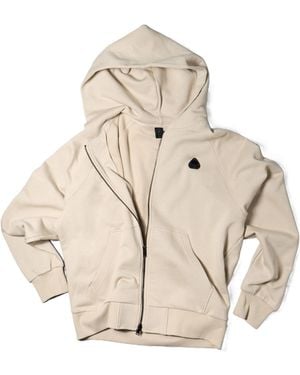 Moose Knuckles Yul Zip-Up Hoodie - Natural