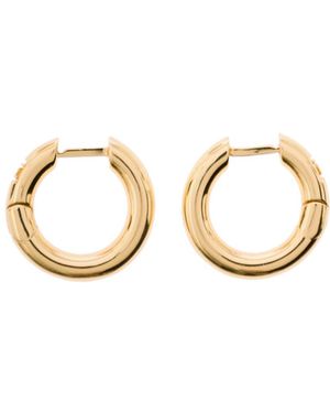 FEDERICA TOSI Eva Small Hoop Earrings - Metallic