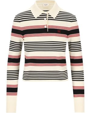 Celine Polo Jumper - White