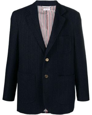 Thom Browne Striped Blazer Jacket - Blue