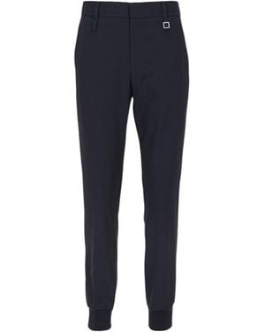 WOOYOUNGMI Belt Loop Casual Trousers - Blue
